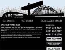 Tablet Screenshot of abctaxisnewcastle.co.uk